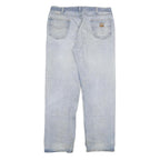 CARHARTT Mens Relaxed Blue Denim Jeans W38 L33 Casual Workwear Durable Zip Fly