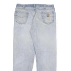 CARHARTT Mens Relaxed Blue Denim Jeans W38 L33 Casual Workwear Durable Zip Fly