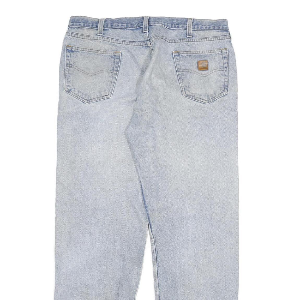 CARHARTT Mens Relaxed Blue Denim Jeans W38 L33 Casual Workwear Durable Zip Fly