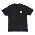 STUSSY Laguna Beach California Mens Black Graphic T-Shirt M Short Sleeve Cotton