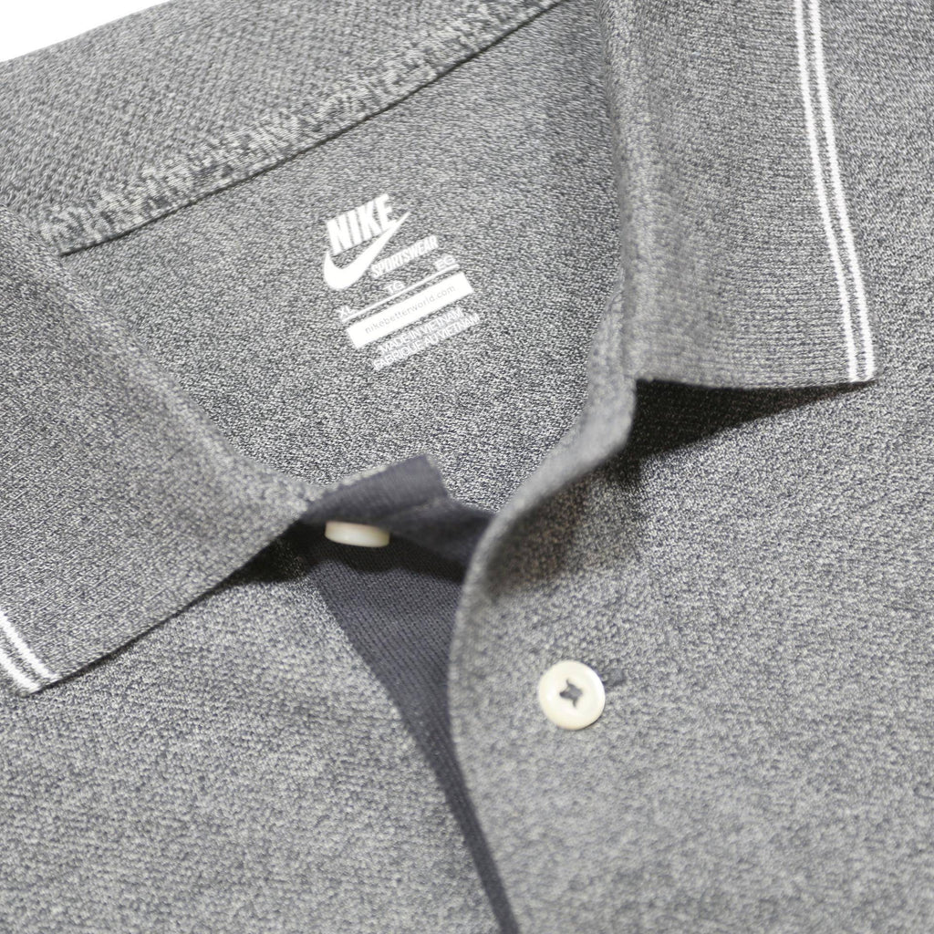 NIKE Mens Grey Polo Shirt XL Cotton Short Sleeve Plain Casual Sportswear