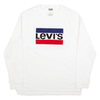 LEVI'S Mens Sweatshirt White L
