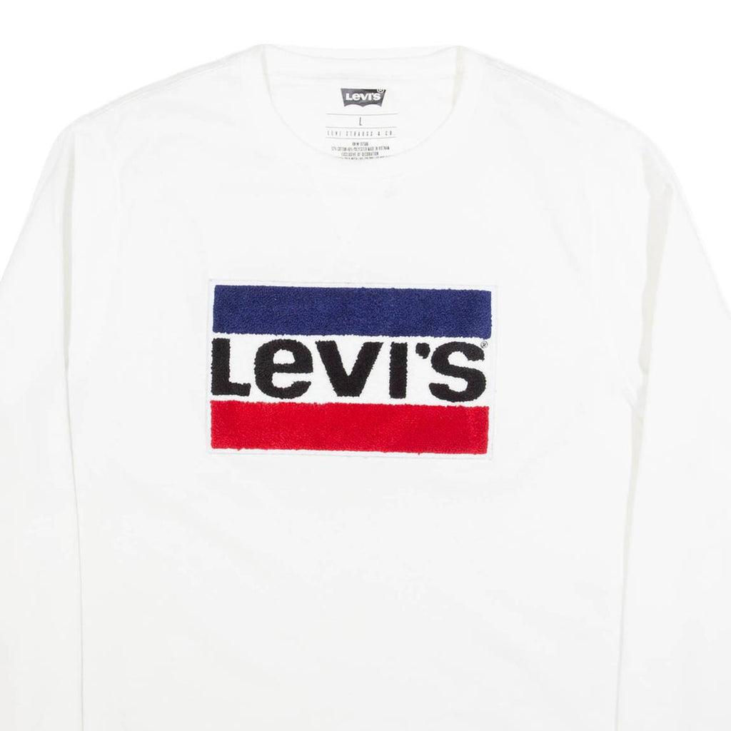 LEVI'S Mens Sweatshirt White L