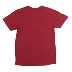 ADIDAS Mens Red Indiana Graphic T-Shirt L Short Sleeve Crew Neck Cotton Casual