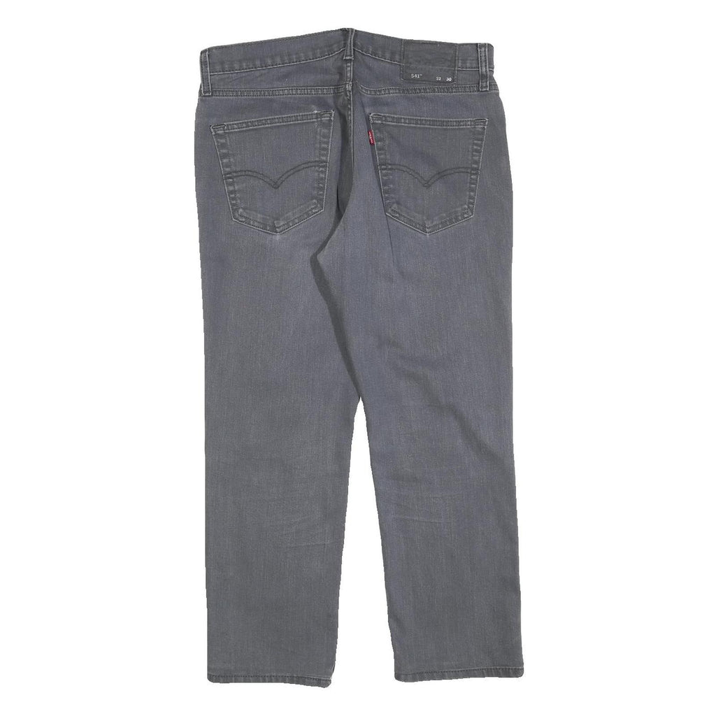 LEVI'S 541 Mens Jeans Blue Relaxed Straight Denim Medium W34 L26 Comfortable Fit