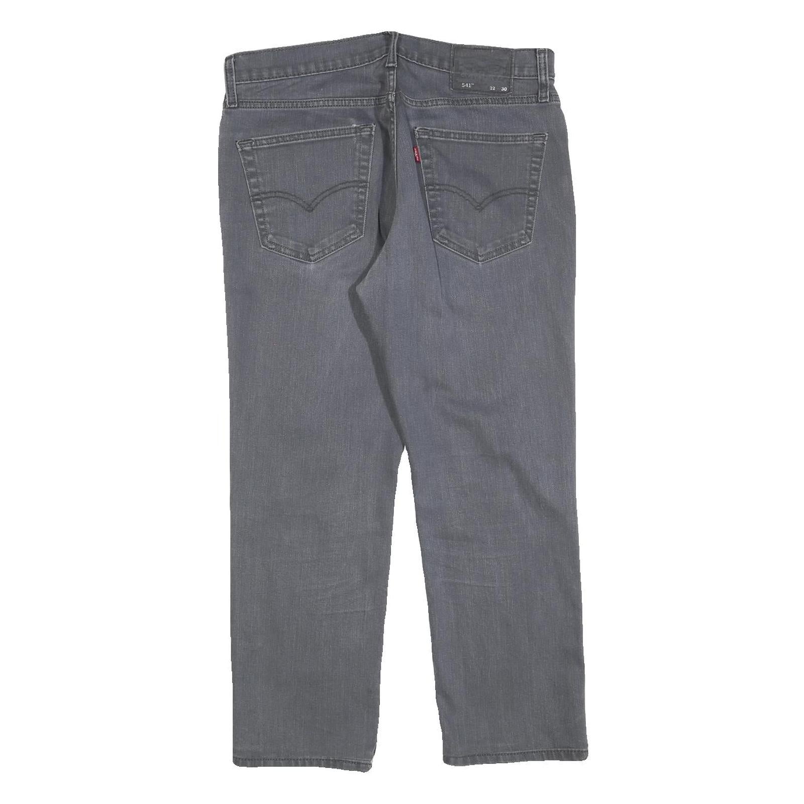 LEVI'S 541 Mens Jeans Blue Relaxed Straight Denim Medium W34 L26 Comfortable Fit