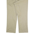 DICKIES Mens Cotton Blend Beige Regular Straight Trousers W40 L30 Workwear Zip