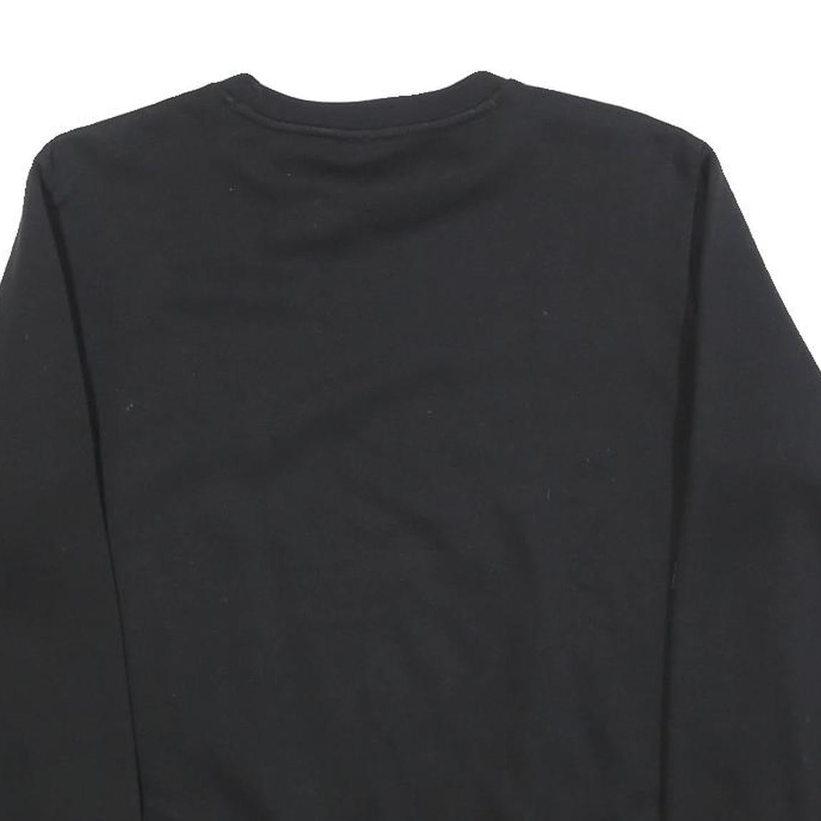CHAMPION Boys Black Crew Neck 13-14Y Cotton Sweatshirt