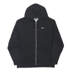 NIKE Mens Black Full Zip Hoodie XL Cotton Blend Casual Sportswear Sweatshirt