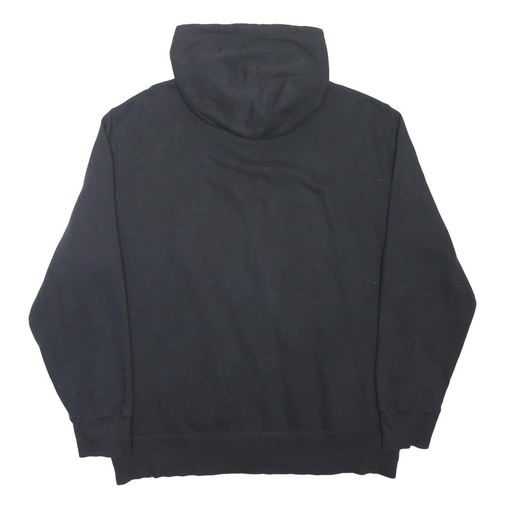 NIKE Mens Black Full Zip Hoodie XL Cotton Blend Casual Sportswear Sweatshirt