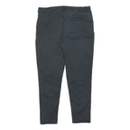 LAURA ASHLEY Womens Regular Fit Black Cotton Blend Zip Trousers W35 L28 Stylish