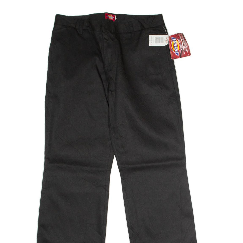 DICKIES Workwear Womens Twill Trousers Black Regular Straight W30 L34