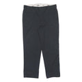DICKIES Mens Regular Fit Black Polyester Blend Trousers W40 L32 Workwear Zip