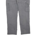 CARHARTT Mens Cotton Grey Relaxed Straight Trousers W34 L30 Workwear