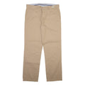 TOMMY HILFIGER Mens Velvet Trousers Beige Regular Straight W36 L32