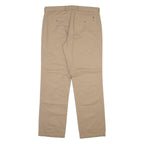 TOMMY HILFIGER Mens Velvet Trousers Beige Regular Straight W36 L32
