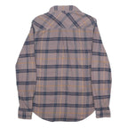 CARHARTT Womens Purple & Blue Checked Cotton Blend Shirt S Casual Workwear