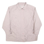 Womens Pale Pink Zip Jacket XL Polyester Plain Casual Lightweight Outerwear