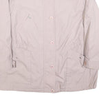 Womens Pale Pink Zip Jacket XL Polyester Plain Casual Lightweight Outerwear