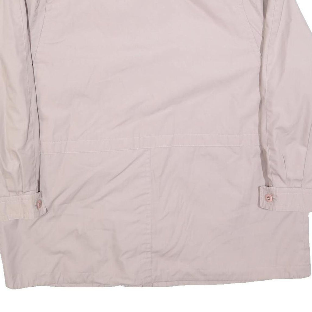 Womens Pale Pink Zip Jacket XL Polyester Plain Casual Lightweight Outerwear