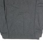 ADIDAS Mens Grey Cotton Blend Crew Neck Sweatshirt L Three Stripes Athletic