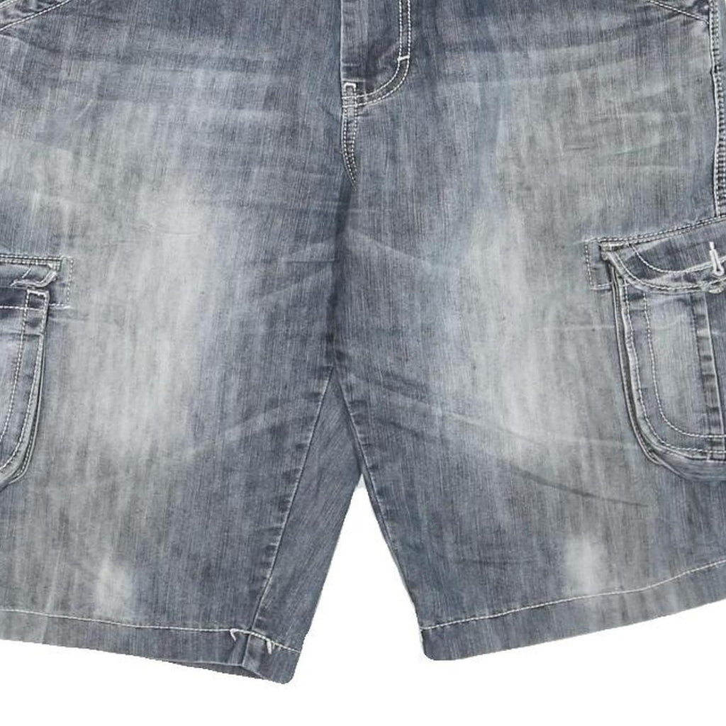 G-STAR Mens Shorts Blue Cargo Washed XL W40 Denim Cotton Blend
