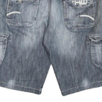 G-STAR Mens Shorts Blue Cargo Washed XL W40 Denim Cotton Blend