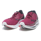 SAUCONY Shadow Original Womens Low Top Trainers Red & Black Synthetic Mesh UK