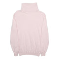 MARKS & SPENCER Womens Pink Plain Roll Neck Jumper Angora UK 12 Soft Knitwear