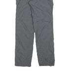COLUMBIA Womens Polyester Grey Regular Zip Trousers W30 L30 Outdoor Hiking