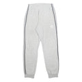ADIDAS Mens Joggers Grey & White Slim Tapered S W26 L28 Cotton Blend Casual