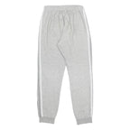 ADIDAS Mens Joggers Grey & White Slim Tapered S W26 L28 Cotton Blend Casual