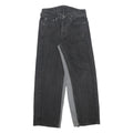LEVI'S 505 Customised Mens Jeans Black Relaxed Straight Denim Medium W30 L30 Zip
