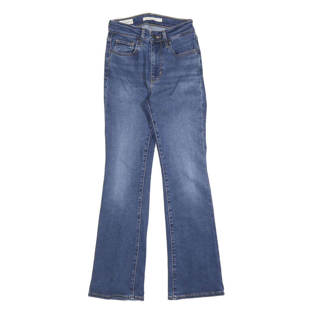 LEVI'S 725 BIG E Womens Slim Denim Bootcut Medium Wash W24 L28 Stretch Cotton