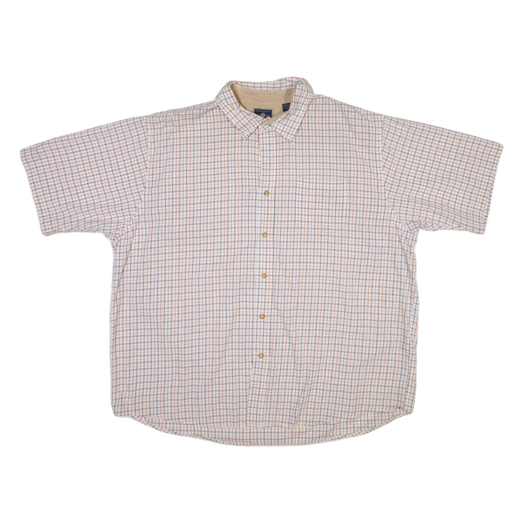 WRANGLER Mens Shirt White Check 2XL