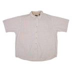 WRANGLER Mens Shirt White Check 2XL