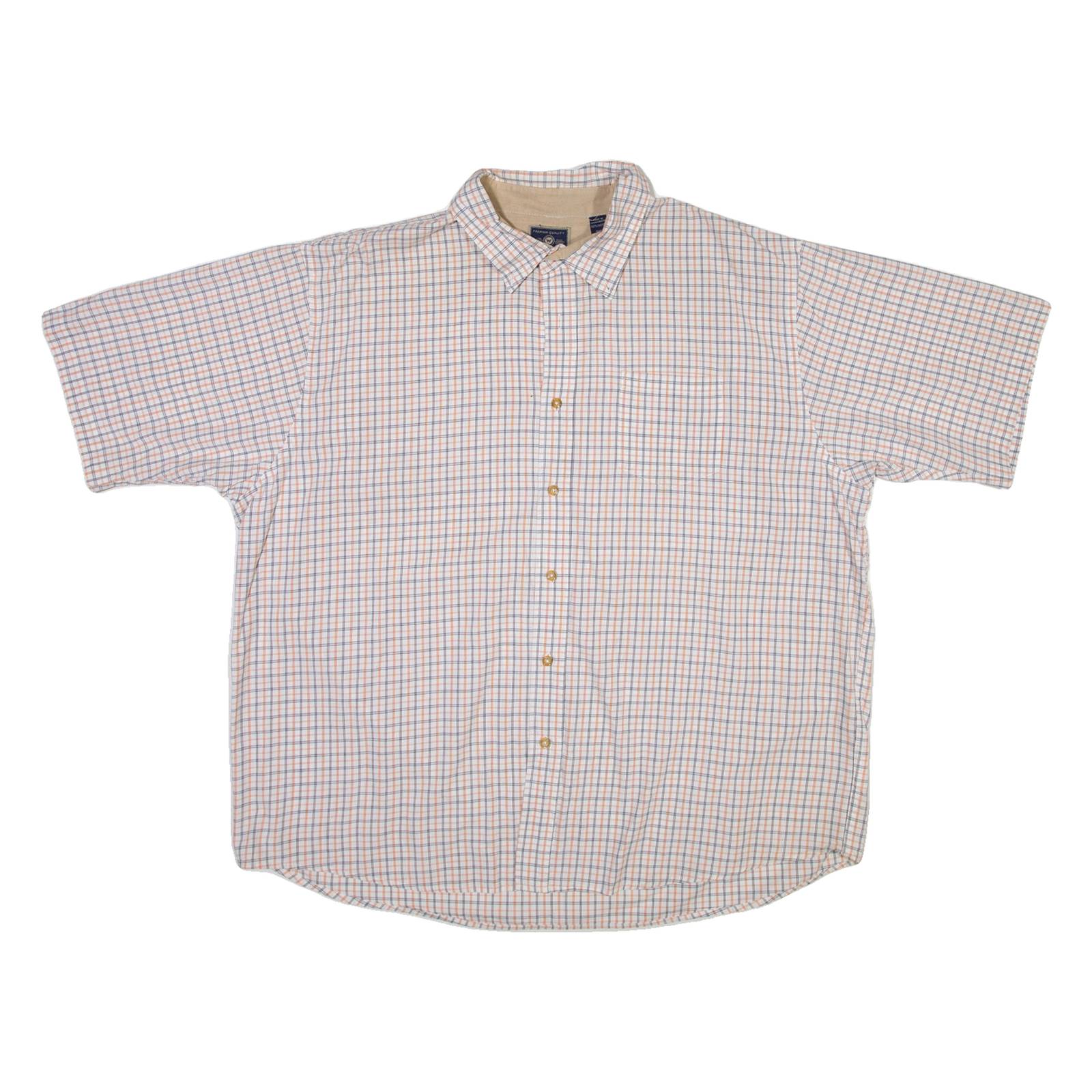 WRANGLER Mens Shirt White Check 2XL