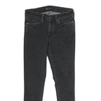 LEVI'S 711 Mens Black Slim Skinny Denim Medium W26 L26 Stretch Modern Jeans
