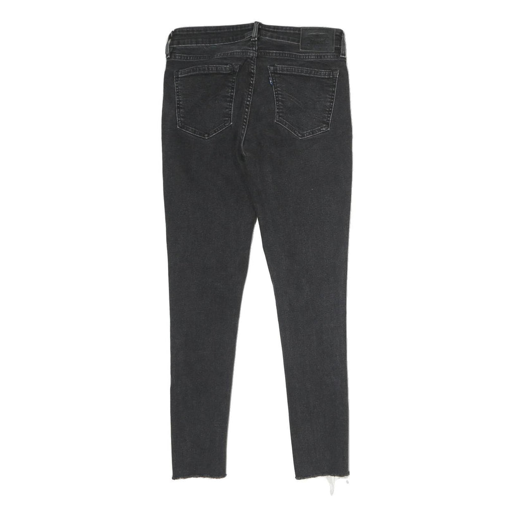 LEVI'S 711 Mens Black Slim Skinny Denim Medium W26 L26 Stretch Modern Jeans
