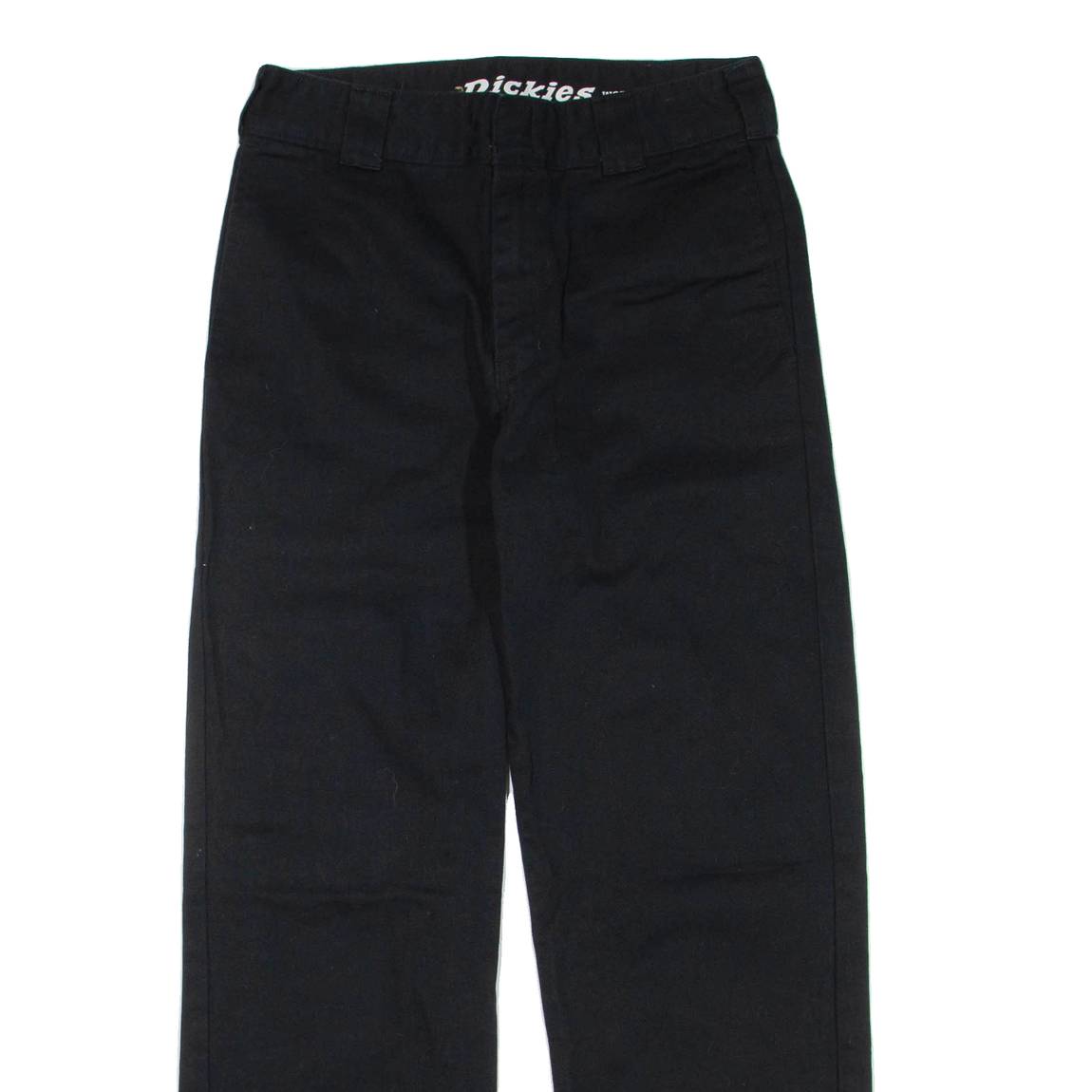 DICKIES Womens Trousers Black Regular Straight W26 L29