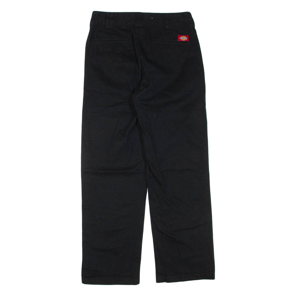 DICKIES Womens Trousers Black Regular Straight W26 L29