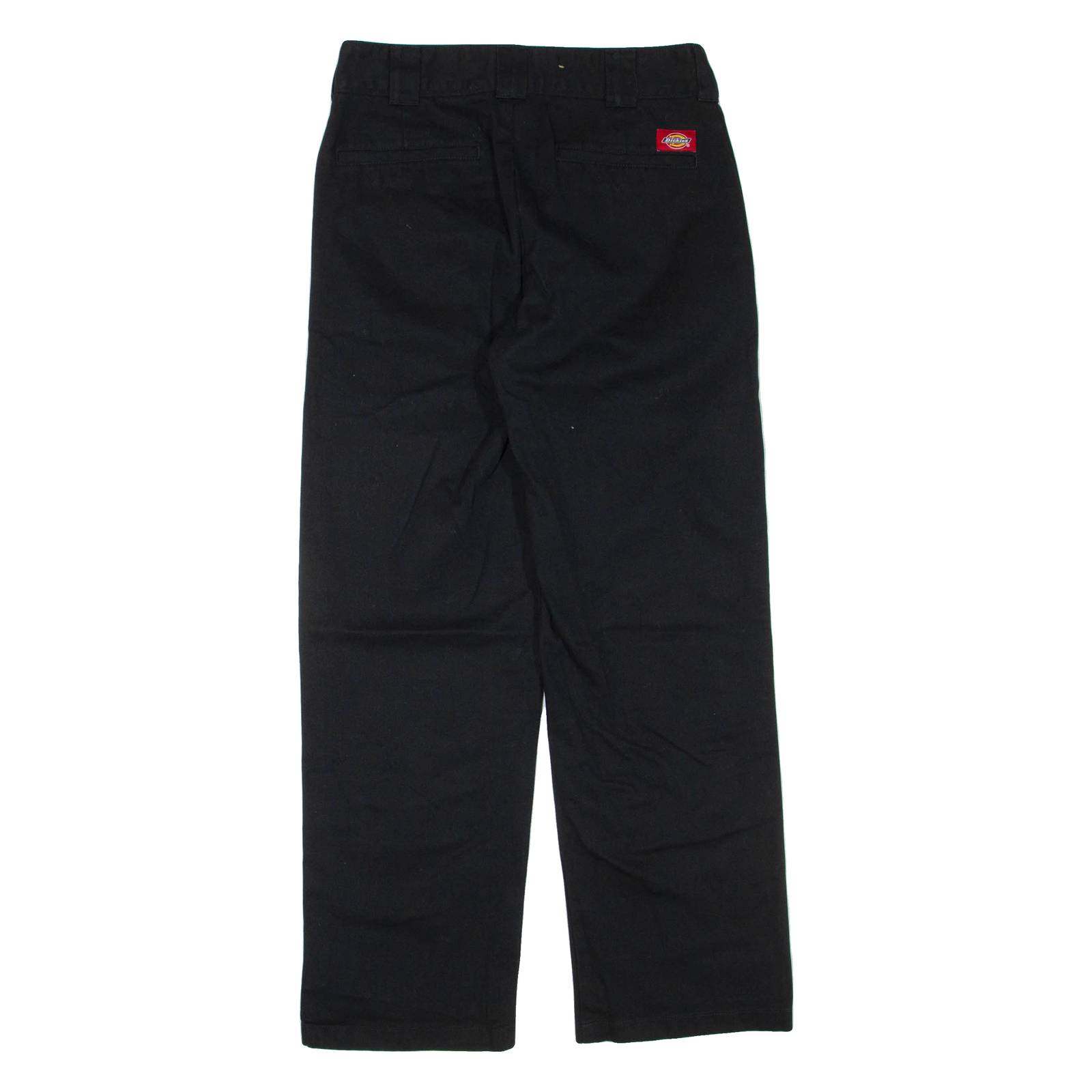 DICKIES Womens Trousers Black Regular Straight W26 L29