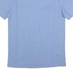 CHAMPION Mens Blue Cotton Blend T-Shirt M Short Sleeve Crew Neck Logo Graphic