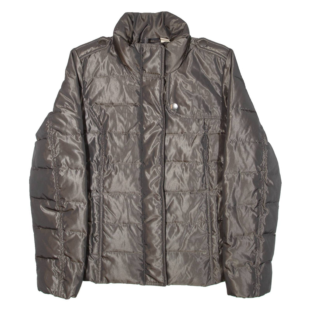 DKNY Insulated Womens Puffer Jacket Brown M