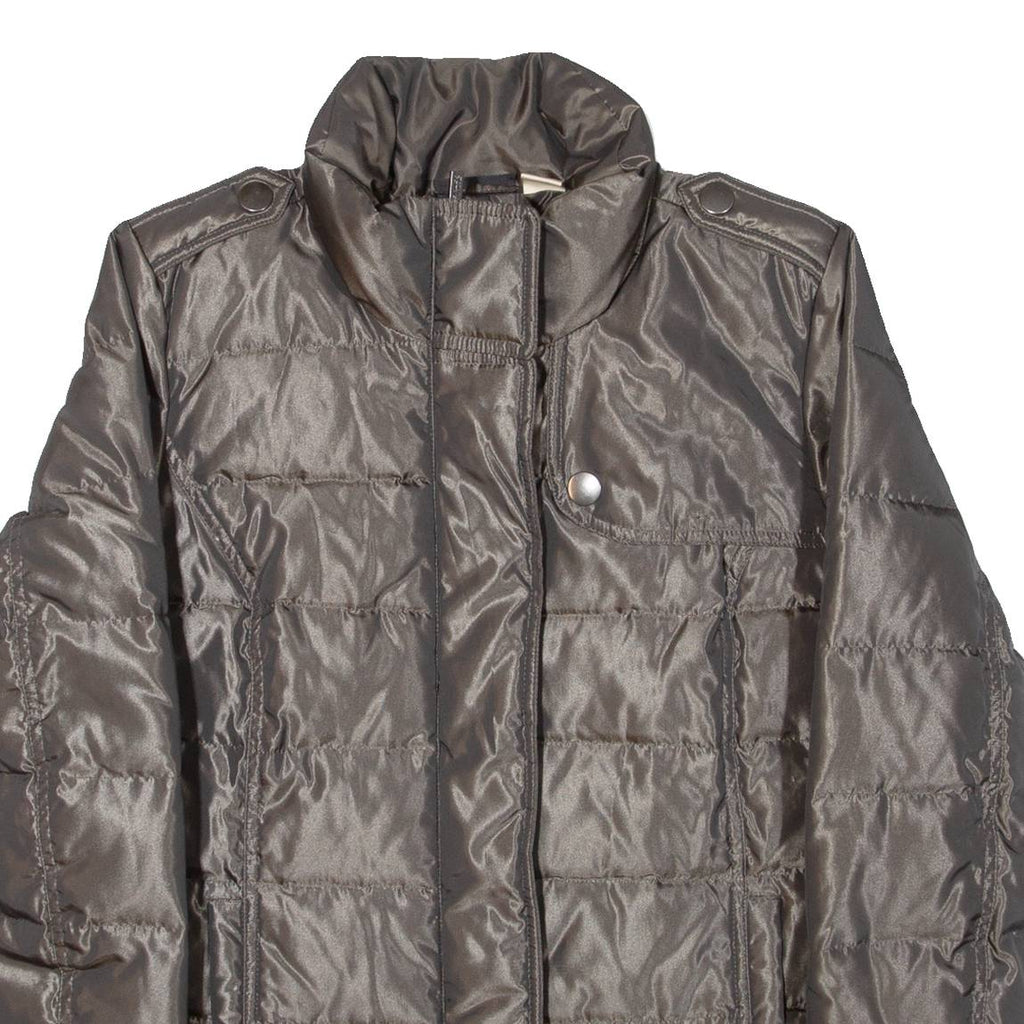 DKNY Insulated Womens Puffer Jacket Brown M