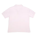 FILA Mens Pink Polo Shirt Short Sleeve Plain L Cotton Casual Sporty Embroidered