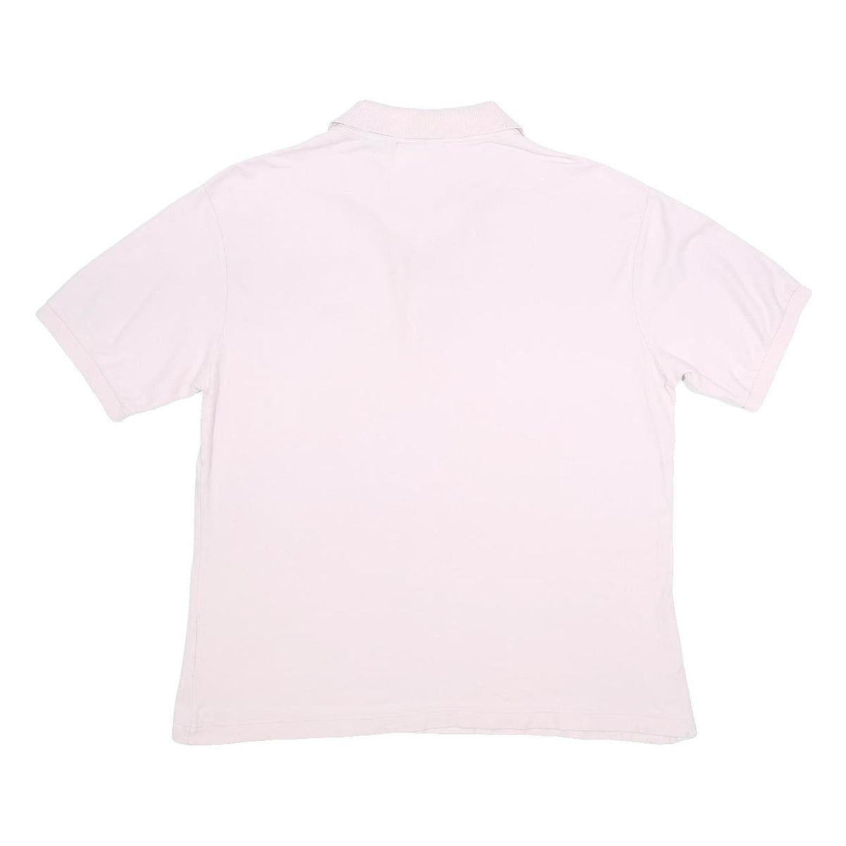 FILA Mens Pink Polo Shirt Short Sleeve Plain L Cotton Casual Sporty Embroidered
