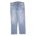 LEVI'S 505 Mens Jeans Blue Regular Straight Denim Medium W38 L32 Classic Style