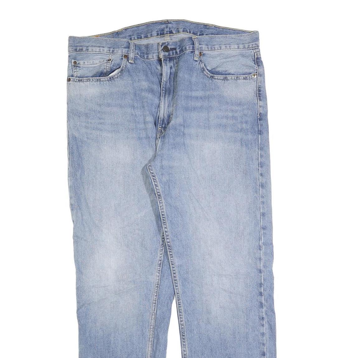 LEVI'S 505 Mens Jeans Blue Regular Straight Denim Medium W38 L32 Classic Style