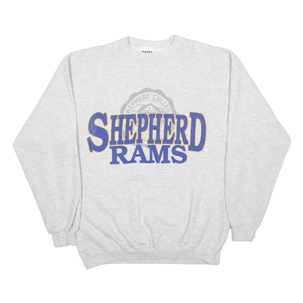 TULTEX Mens Grey Shepherd Rams Crew Neck M College Logo Sweatshirt Pullover